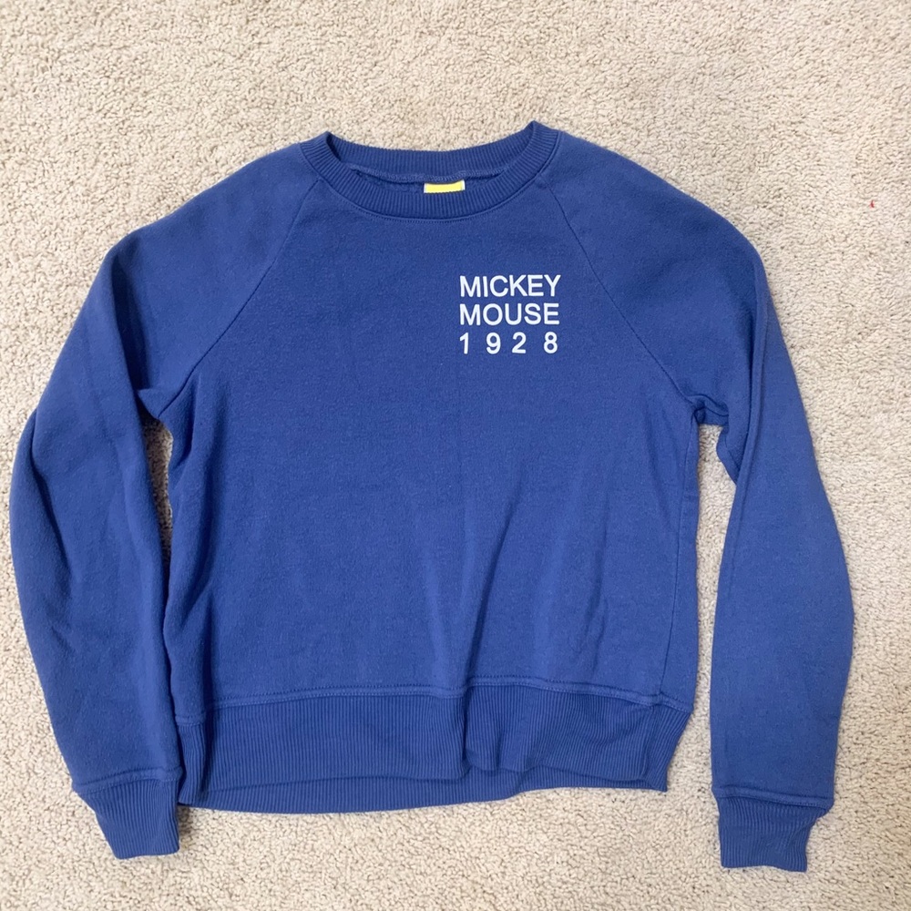 Disney Women’s Cropped Mickey Sweatshirt